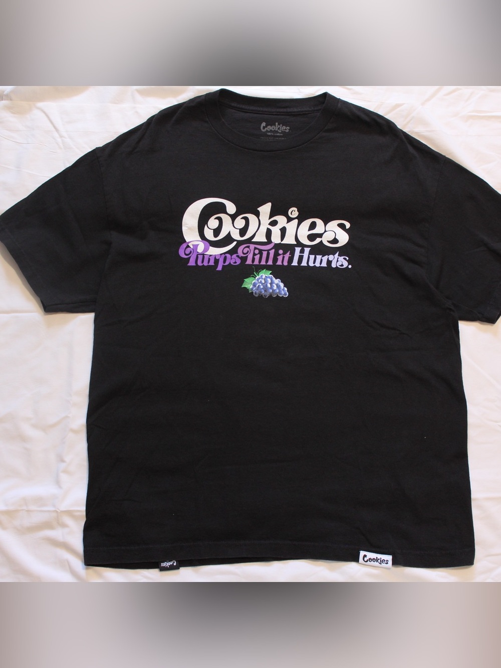 Cookies Black Graphic Tee - 'Purps Till It Hurts'